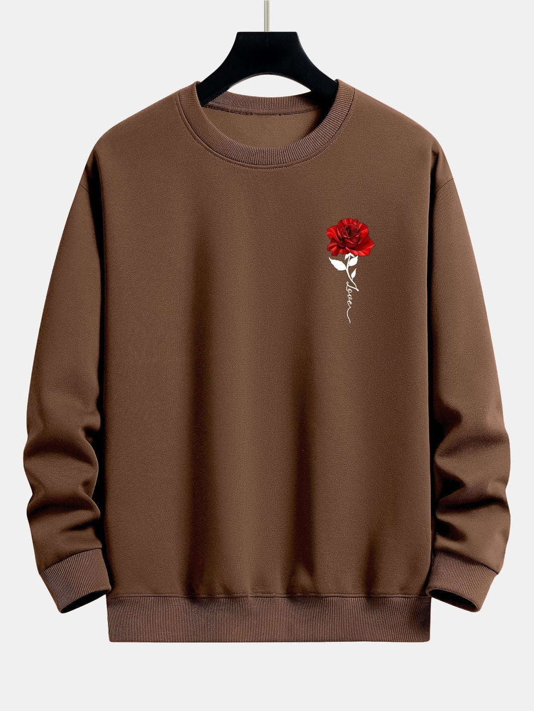 Women's Sweatshirt with Rose Pattern - Amelia