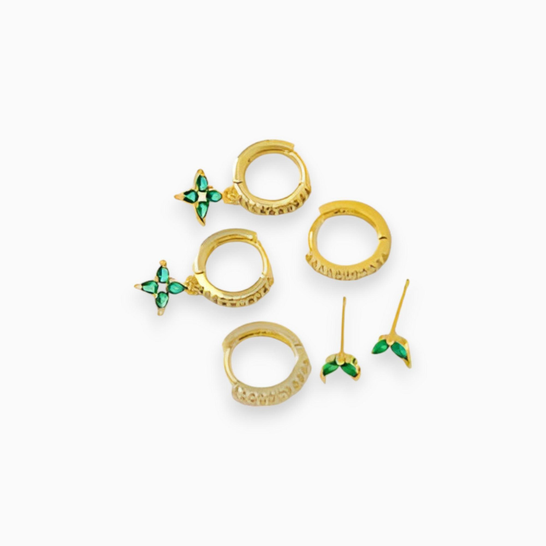 Gold-plated Earring Set - Sophie