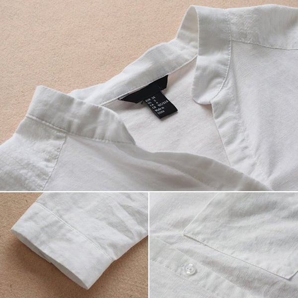 Women's Linen Shirt with Long Sleeves – Isla