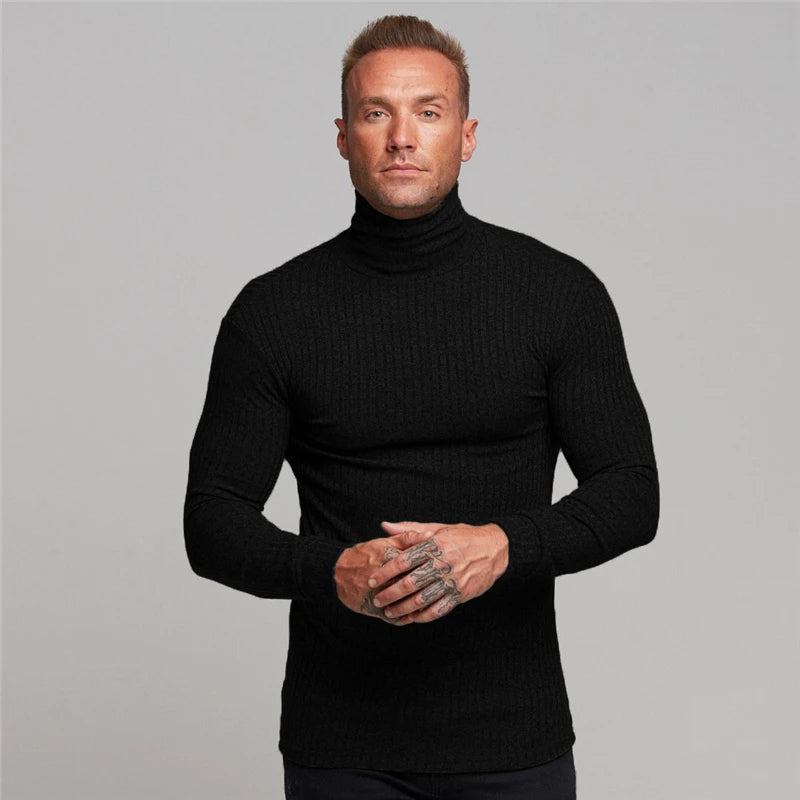 Behagelig herre rullekravepullover - Oliver