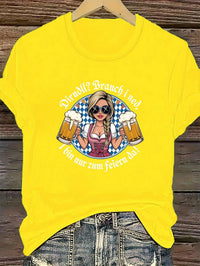 Women's Plus Size Short Sleeve T-Shirt – Liesl Oktoberfest 2025