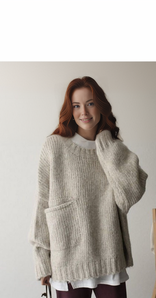 Oversize knitted sweater - AutumnComfort
