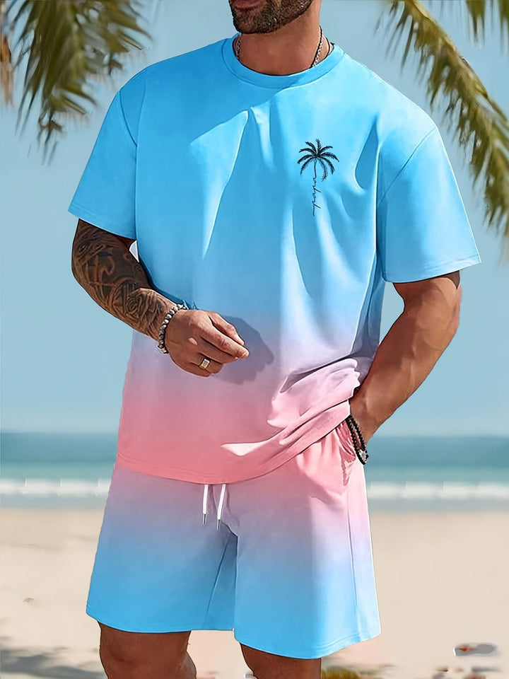 Trendy Men's Summer Set of T-Shirt and Shorts - CoolFlex