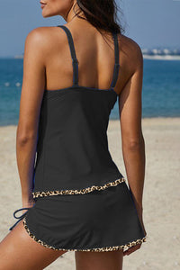 Trendy leopardmønstret tankini - Savannah
