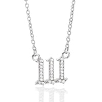 Zirconia Angel Numbers Necklace – Seraphina