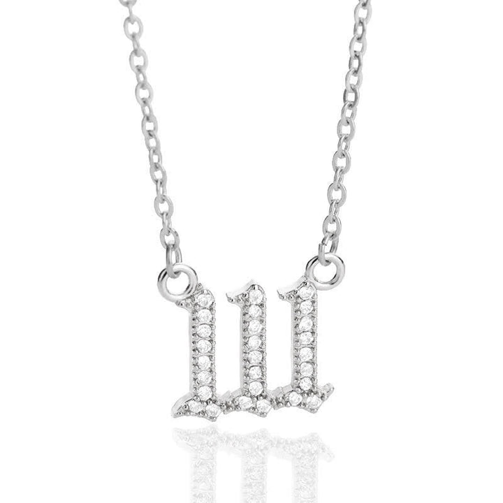 Zirconia Angel Numbers Necklace – Seraphina