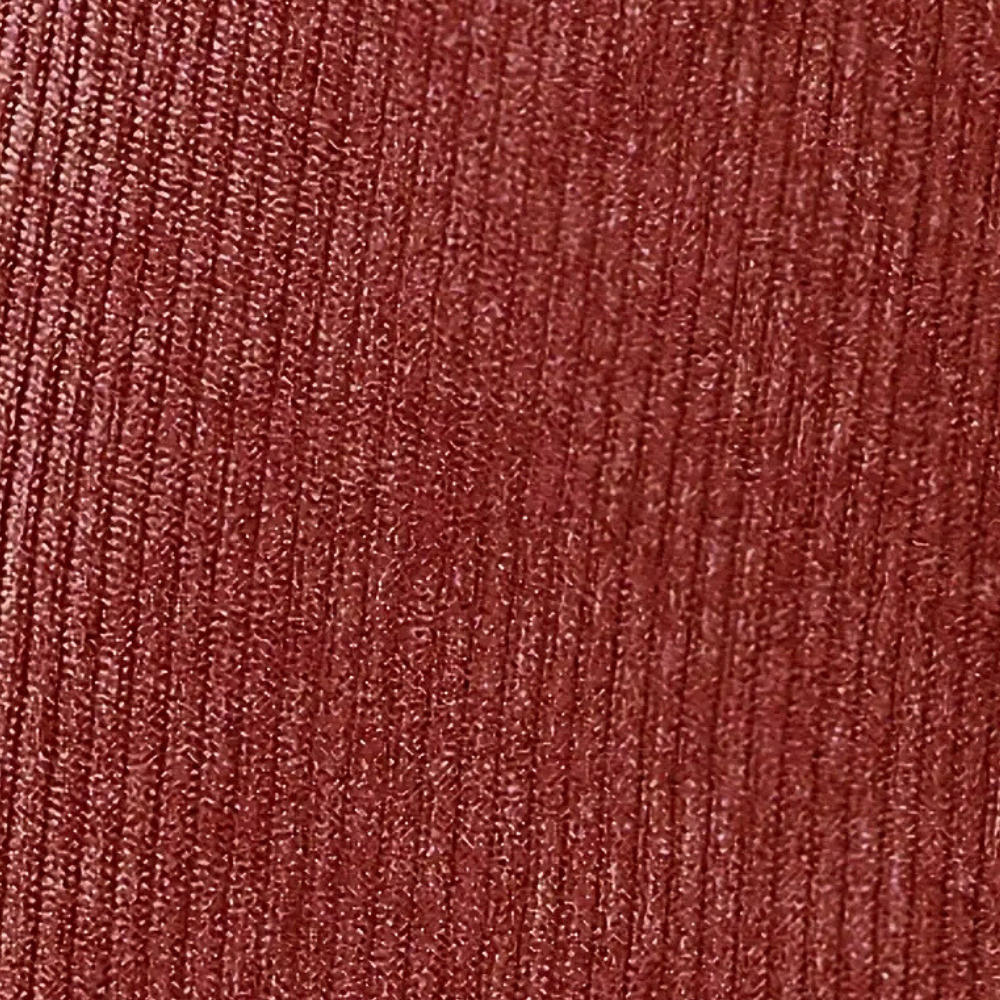 Roter Strickstoff, Nahaufnahme, Textur, Baumwolle, Mode, Bekleidungsmaterial, Detailansicht.