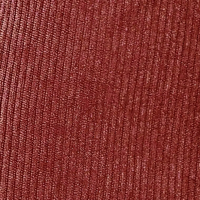 Roter Strickstoff, Nahaufnahme, Textur, Baumwolle, Mode, Bekleidungsmaterial, Detailansicht.