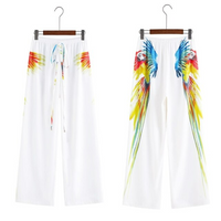 Wide-cut summer pants made of chiffon – Liana