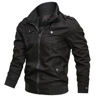 Herre sommerjakke med krave og motorcykel-look – Vince