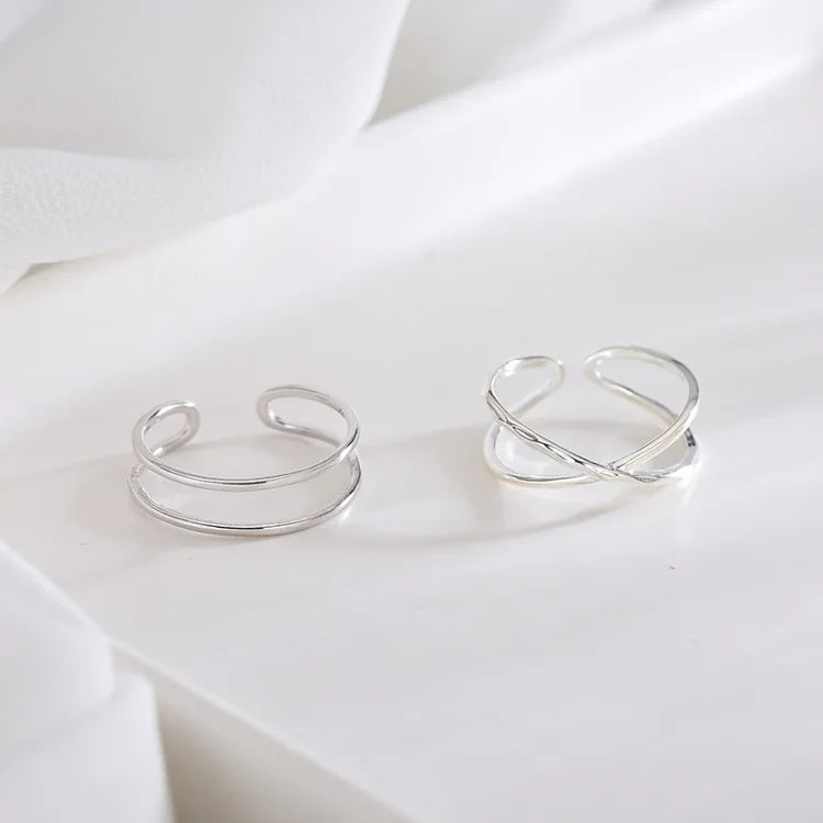 Adjustable Double-Line Ring – Lina