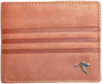 Leder Aboriginal Geldbörse mit Känguru-Design und Geschenkbox – Yarindi