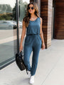 Trendiger Damen Jumpsuit mit Taillenzug für warme Tage - LuftLeicht