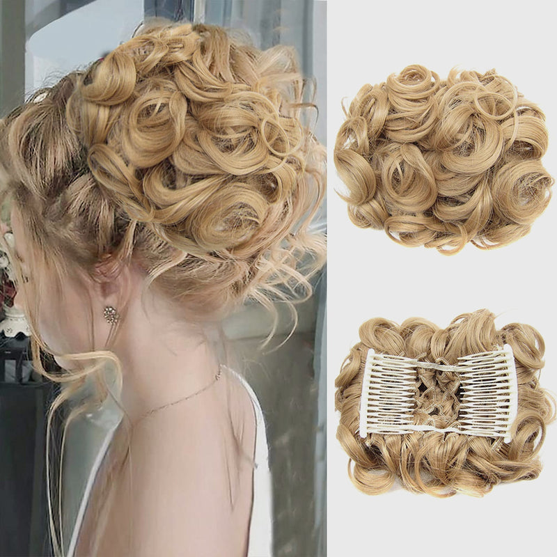 Curly Bun Hair Extension – FluffyFix