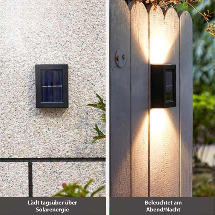 Luxe Trådløse Solcelle LED Væglamper - SolarGlow
