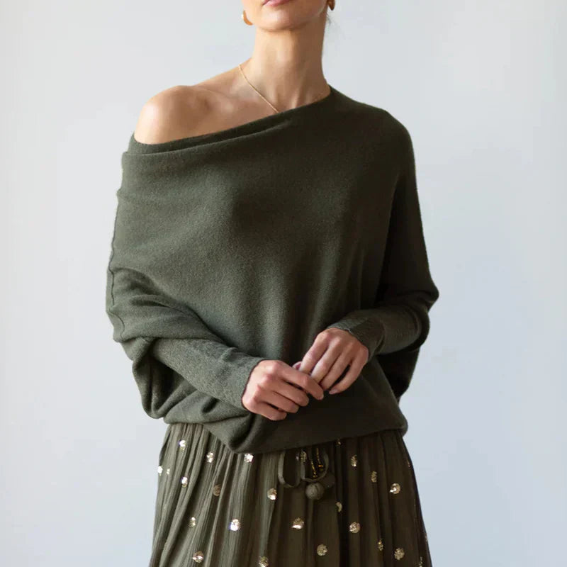 Asymmetrical Oversized Women's Sweater – Sophia