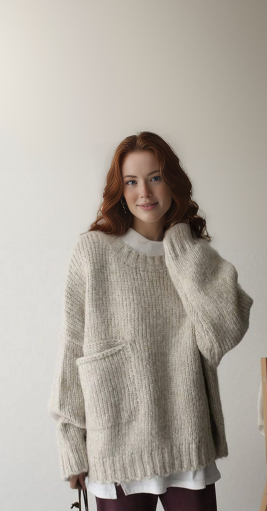 Oversize knitted sweater - AutumnComfort