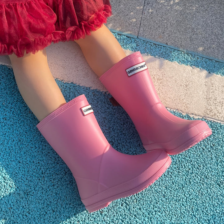 Children's rubber boots solid color and waterproof – Noah
