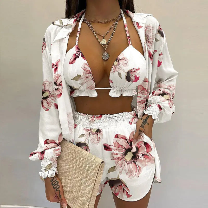 Stylish 3-piece summer outfit for beach and pool - TropenGlow