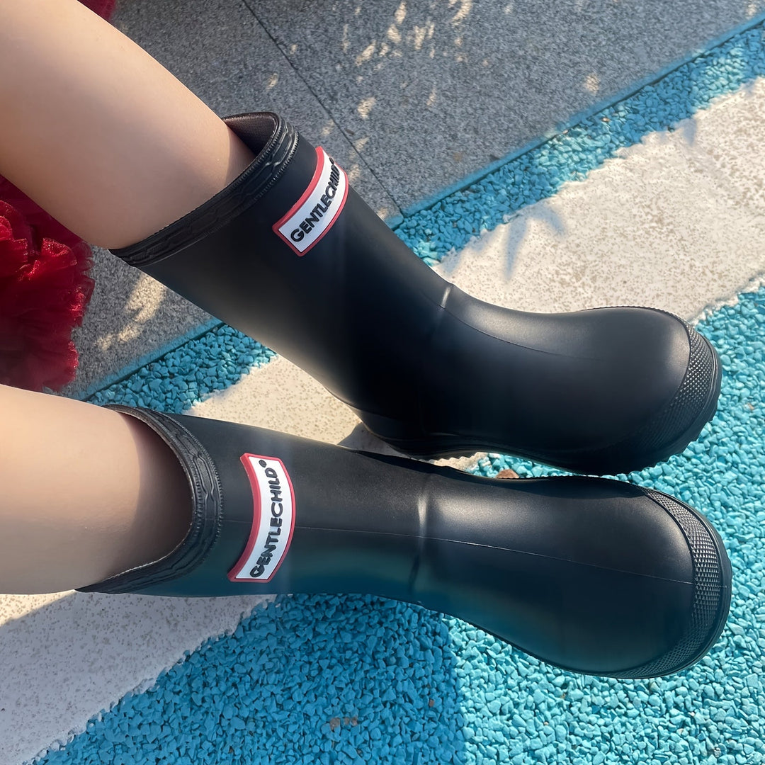 Children's rubber boots solid color and waterproof – Noah