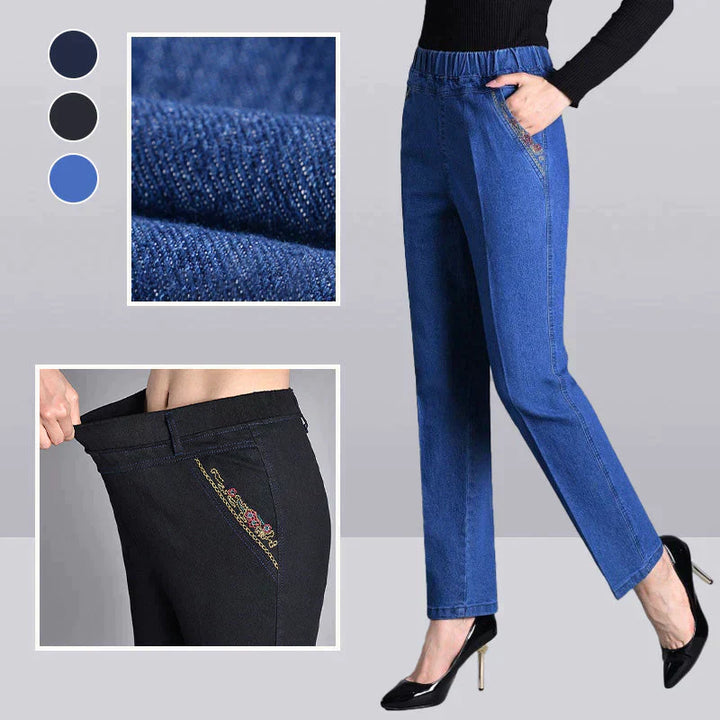 Push-up Jeans - Ella with warm lining and perfect fit!