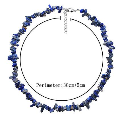 Stylishly Shaped Polished Crystal Necklace - Lina