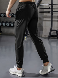 Solid Color Men's Sports Pants with Pockets - Niels
