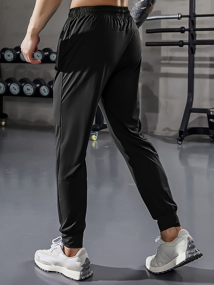 Solid Color Men's Sports Pants with Pockets - Niels