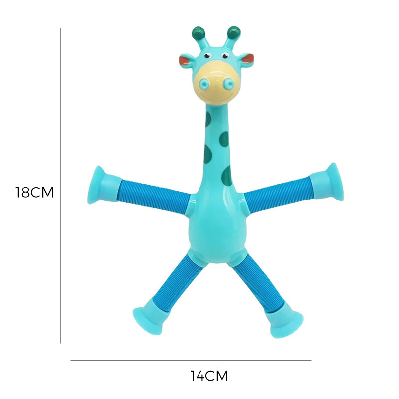Flexible giraffe toy with suction cup - StretchyGiraffe