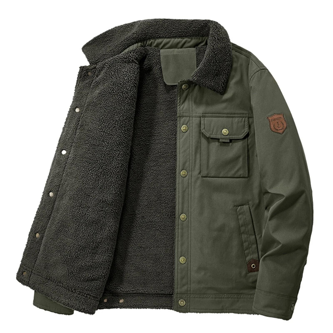 Chaqueta de invierno para hombre Gelegte para exteriores – Acolchada con forro interior de lana – Danny