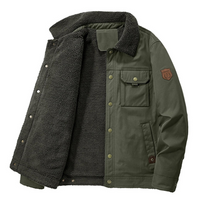 Chaqueta de invierno para hombre Gelegte para exteriores – Acolchada con forro interior de lana – Danny