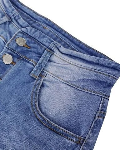 Trendy Denim Pants with High Waist - Mila