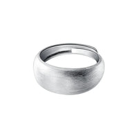 Adjustable Silver Dome Ring – Nora