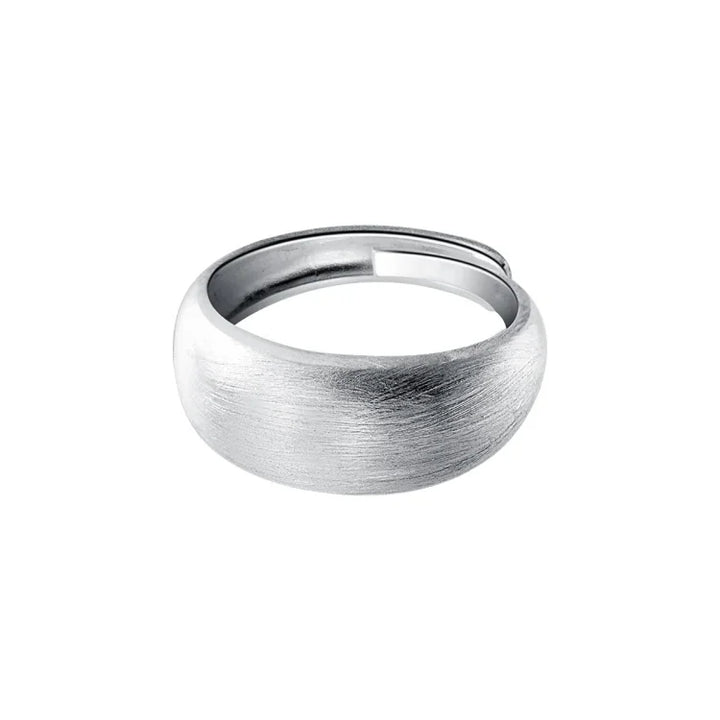 Adjustable Silver Dome Ring – Nora