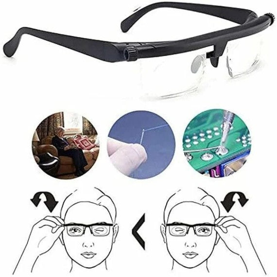 Adjustable Glasses for Near and Distance Vision - VisiFlex