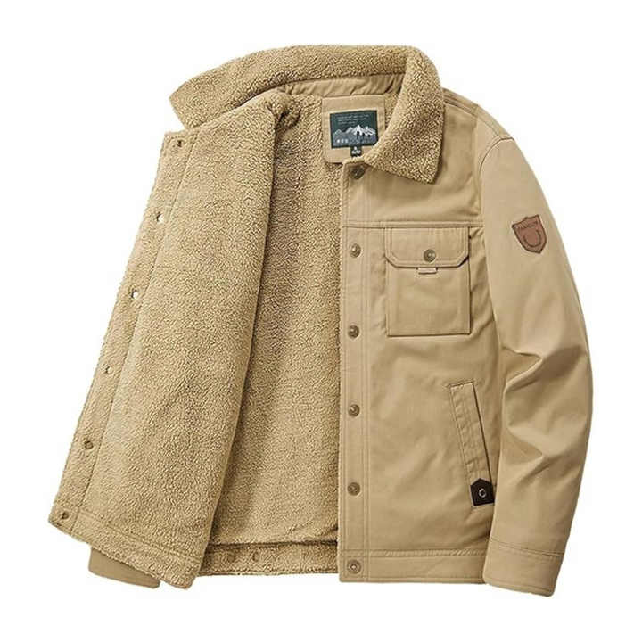 Chaqueta de invierno para hombre Gelegte para exteriores – Acolchada con forro interior de lana – Danny
