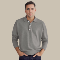 Herre Polo Pullover med Lange Ærmer - GentCraft