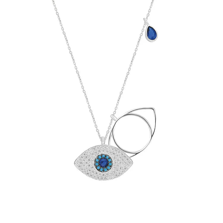 Stylish Necklace with Evil Eye – Leyla