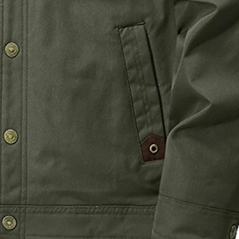 Chaqueta de invierno para hombre Gelegte para exteriores – Acolchada con forro interior de lana – Danny