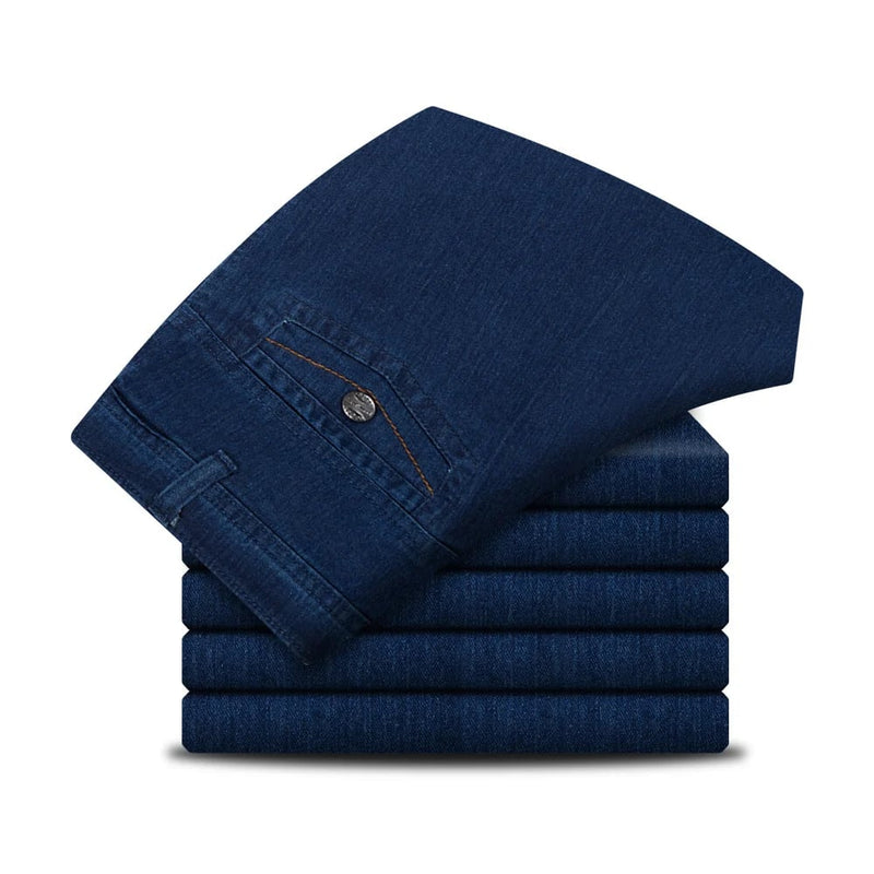 Men's Jeans with High Waist and Straight Leg – Tobias