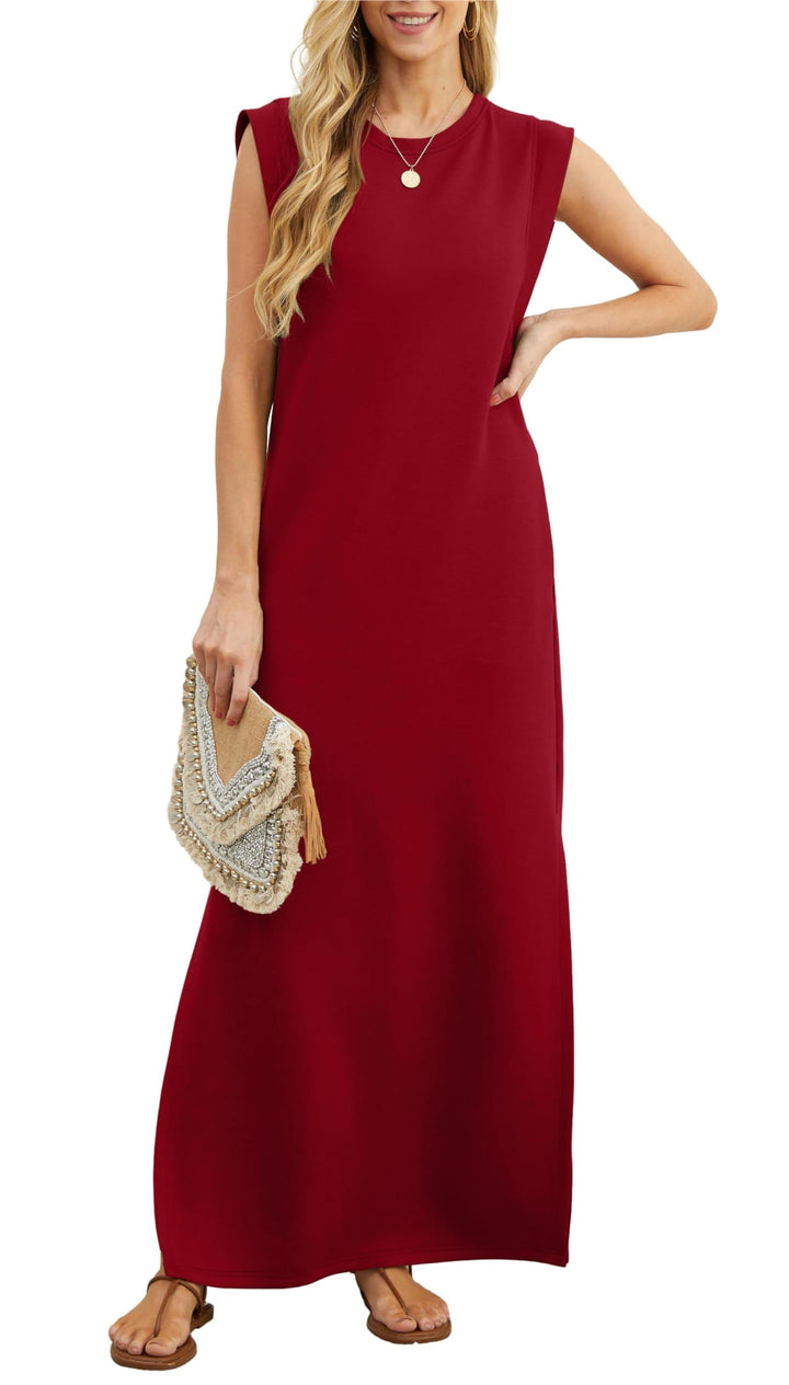 Vestido maxi aireado con bolsillos para mujer – Romy