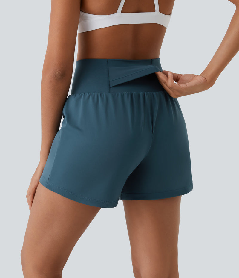 Breathable & Quick-Drying High-Waist Fitness Shorts for Women – Mirabella