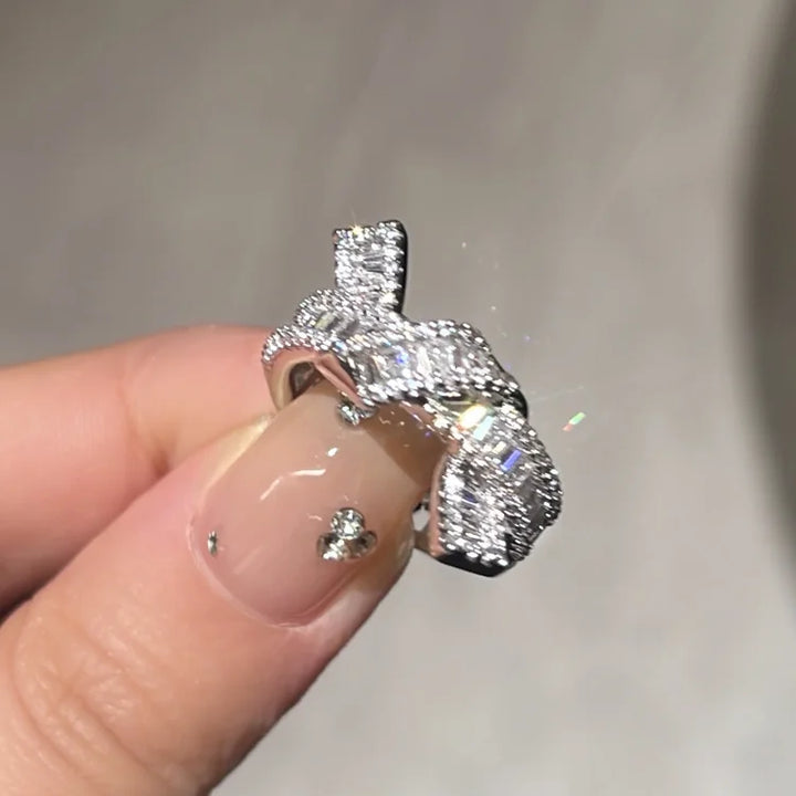 Adjustable Diamond Knot Ring – Serena