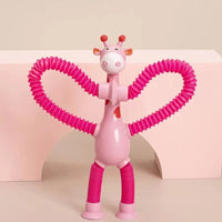 Flexible giraffe toy with suction cup - StretchyGiraffe