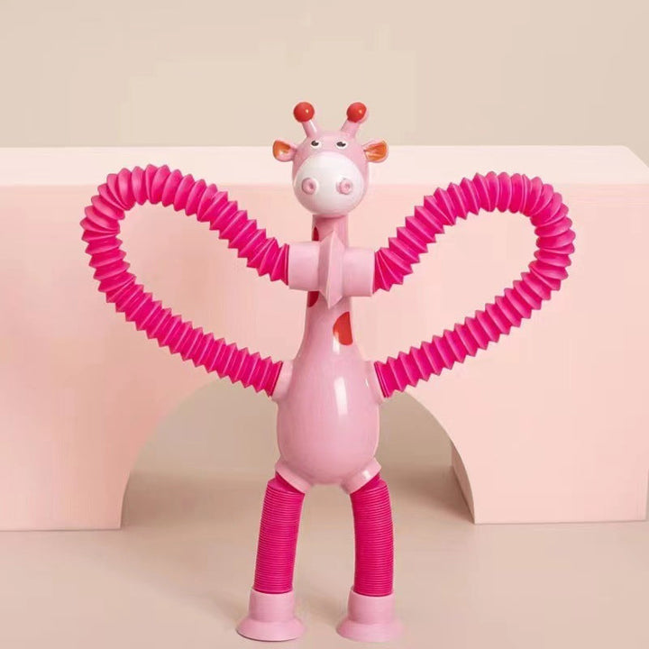 Flexible giraffe toy with suction cup - StretchyGiraffe