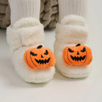Børns Halloween-hjemmesko med tegneserieprint – SpookySteps