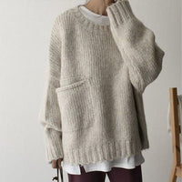 Oversize knitted sweater - AutumnComfort