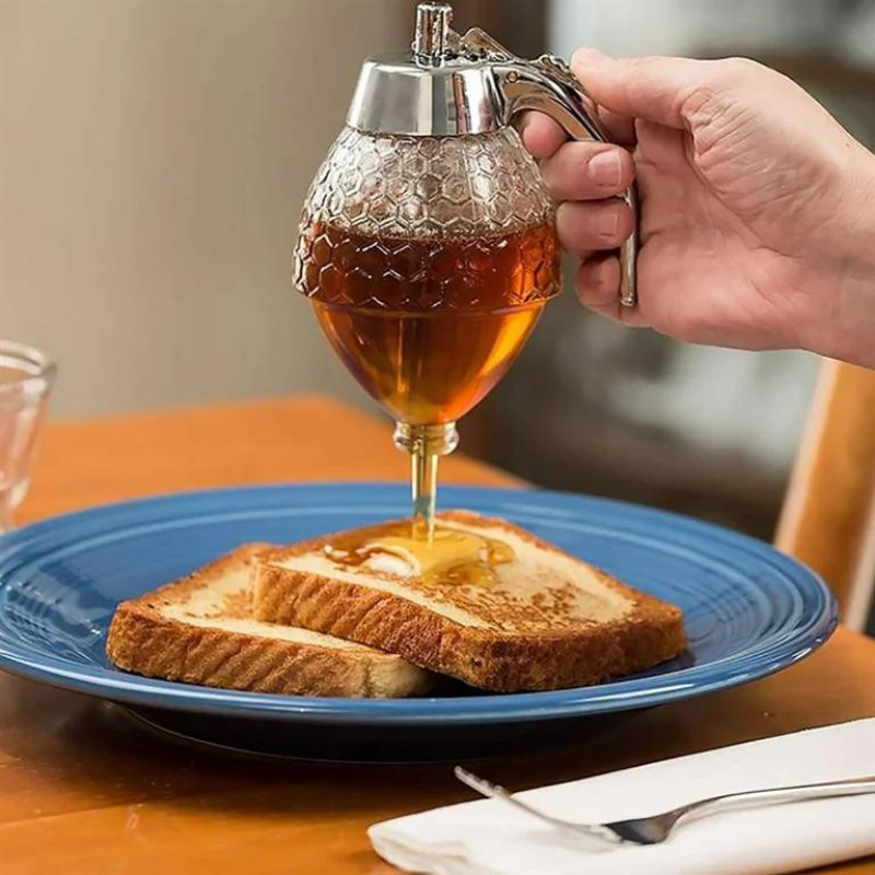 Dispensador de miel elegante y práctico – HoneySaver
