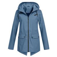 Trendige Damen Regenjacke mit Kapuze - Liora