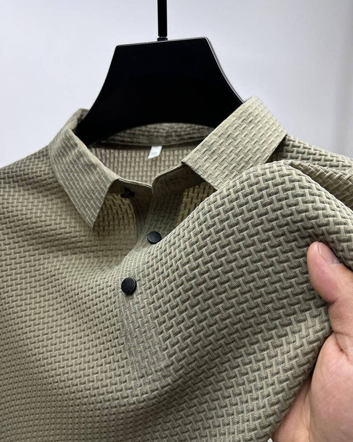 Men's Polo Shirt Made of Breathable Mesh – Matteo